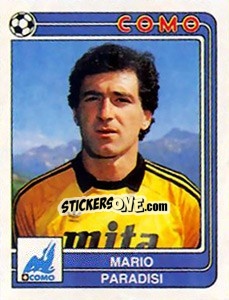 Sticker Mario Paradisi - Calciatori 1986-1987 n. 82 - Panini