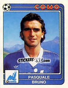 Sticker Pasquale Bruno - Calciatori 1986-1987 n. 84 - Panini