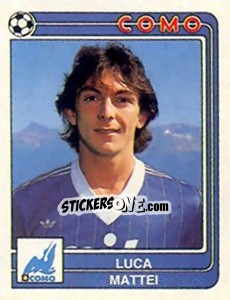 Figurina Luca Mattei - Calciatori 1986-1987 - Panini
