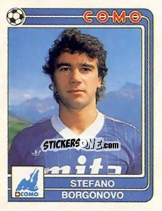 Sticker Stefano Borgonovo - Calciatori 1986-1987 - Panini