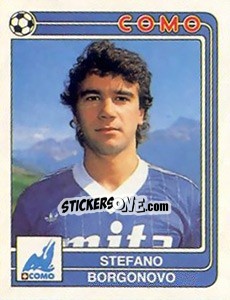 Sticker Stefano Borgonovo - Calciatori 1986-1987 n. 93 - Panini