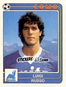 Sticker Luigi Russo - Calciatori 1986-1987 - Panini