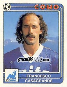 Sticker Francesco Casagrande - Calciatori 1986-1987 - Panini