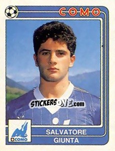 Sticker Salvatore Giunta - Calciatori 1986-1987 - Panini