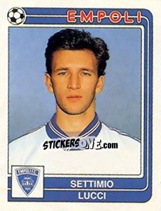 Sticker Settimio Lucci - Calciatori 1986-1987 - Panini