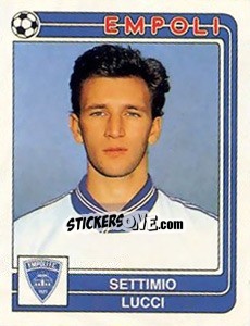 Sticker Settimio Lucci - Calciatori 1986-1987 n. 117 - Panini
