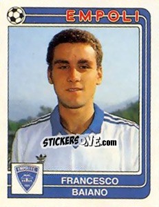 Sticker Francesco Baiano - Calciatori 1986-1987 - Panini