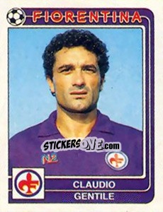 Sticker Claudio Gentile - Calciatori 1986-1987 n. 123 - Panini