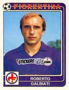 Sticker Roberto Galbiati - Calciatori 1986-1987 - Panini