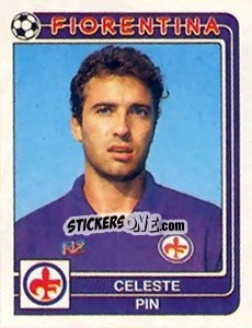 Sticker Celeste Pin - Calciatori 1986-1987 n. 126 - Panini