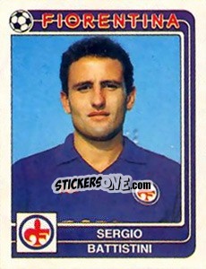 Sticker Sergio Battistini - Calciatori 1986-1987 n. 128 - Panini