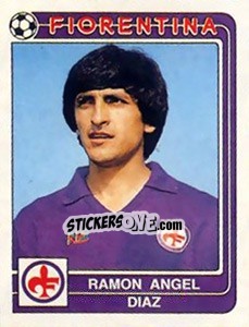 Sticker Ramon Angel Diaz - Calciatori 1986-1987 n. 133 - Panini
