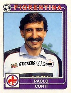 Sticker Paolo Conti - Calciatori 1986-1987 n. 135 - Panini