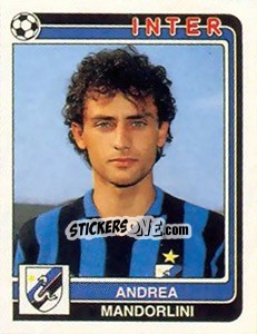 Figurina Andrea Mandorlini - Calciatori 1986-1987 - Panini