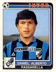 Sticker Daniel Alberto Passarella - Calciatori 1986-1987 - Panini