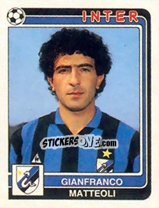 Cromo Gianfranco Matteoli - Calciatori 1986-1987 - Panini