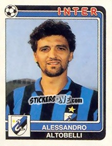 Sticker Alessandro Altobelli - Calciatori 1986-1987 n. 153 - Panini
