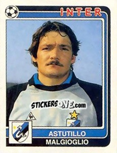 Cromo Astutillo Malgioglio - Calciatori 1986-1987 - Panini