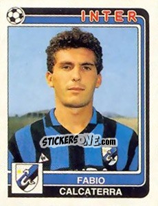 Sticker Fabio Calcaterra - Calciatori 1986-1987 - Panini