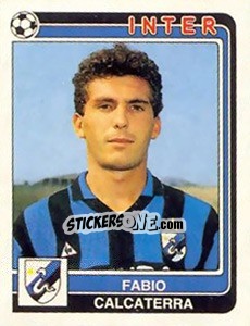 Sticker Fabio Calcaterra - Calciatori 1986-1987 n. 156 - Panini