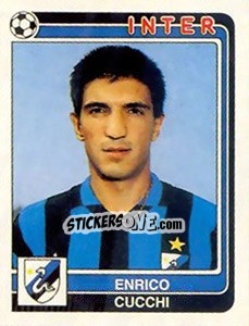 Sticker Enrico Cucchi - Calciatori 1986-1987 n. 158 - Panini