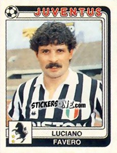 Sticker Luciano Favero - Calciatori 1986-1987 - Panini