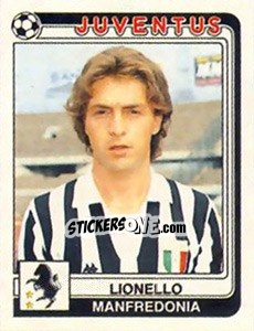 Sticker Lionello Manfredonia - Calciatori 1986-1987 - Panini