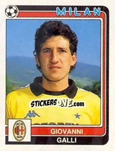 Sticker Giovanni Galli - Calciatori 1986-1987 n. 182 - Panini