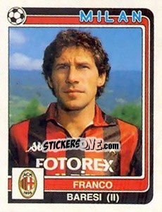 Sticker Franco Baresi - Calciatori 1986-1987 - Panini