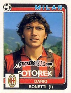 Sticker Dario Bonetti - Calciatori 1986-1987 - Panini