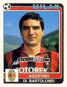 Cromo Agostino Di Bartolomei - Calciatori 1986-1987 - Panini