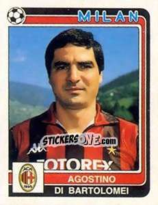 Sticker Agostino Di Bartolomei - Calciatori 1986-1987 n. 187 - Panini