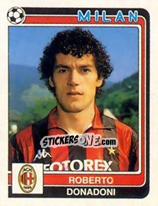 Sticker Roberto Donadoni - Calciatori 1986-1987 - Panini