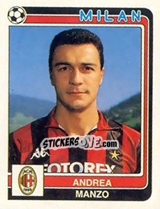 Sticker Andrea Manzo - Calciatori 1986-1987 - Panini