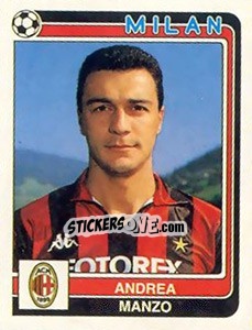 Figurina Andrea Manzo - Calciatori 1986-1987 - Panini