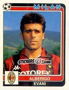 Figurina Alberigo Evani - Calciatori 1986-1987 - Panini