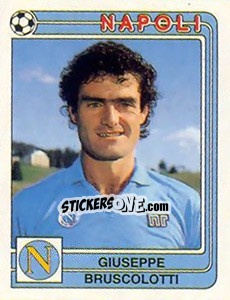 Cromo Giuseppe Bruscolotti - Calciatori 1986-1987 - Panini