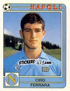 Sticker Ciro Ferrara - Calciatori 1986-1987 n. 204 - Panini