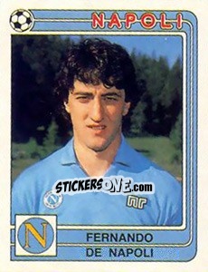 Figurina Fernando De Napoli - Calciatori 1986-1987 - Panini