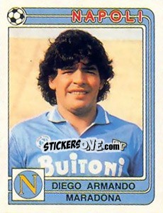 Figurina Diego Armando Maradona - Calciatori 1986-1987 - Panini