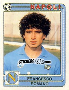 Figurina Francesco Romano - Calciatori 1986-1987 - Panini