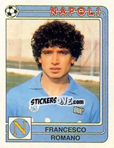Sticker Francesco Romano - Calciatori 1986-1987 n. 210 - Panini