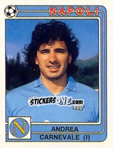 Sticker Andrea Carnevale - Calciatori 1986-1987 n. 214 - Panini