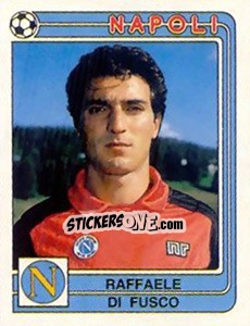 Sticker Raffaele Di Fusco - Calciatori 1986-1987 n. 215 - Panini
