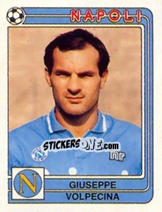 Cromo Giuseppe Volpecina - Calciatori 1986-1987 - Panini