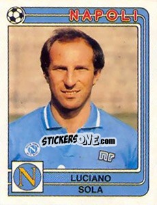 Sticker Luciano Sola - Calciatori 1986-1987 n. 217 - Panini
