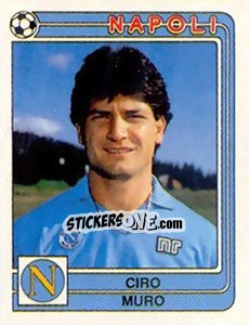 Sticker Ciro Muro - Calciatori 1986-1987 - Panini