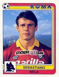 Sticker Sebastiano Nela - Calciatori 1986-1987 - Panini