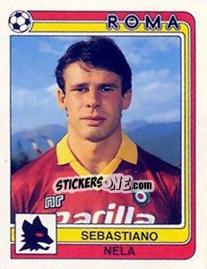 Figurina Sebastiano Nela - Calciatori 1986-1987 - Panini