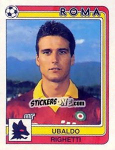 Cromo Ubaldo Righetti - Calciatori 1986-1987 - Panini